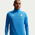 Camisa do Brasil Manga Longa Azul Masculina