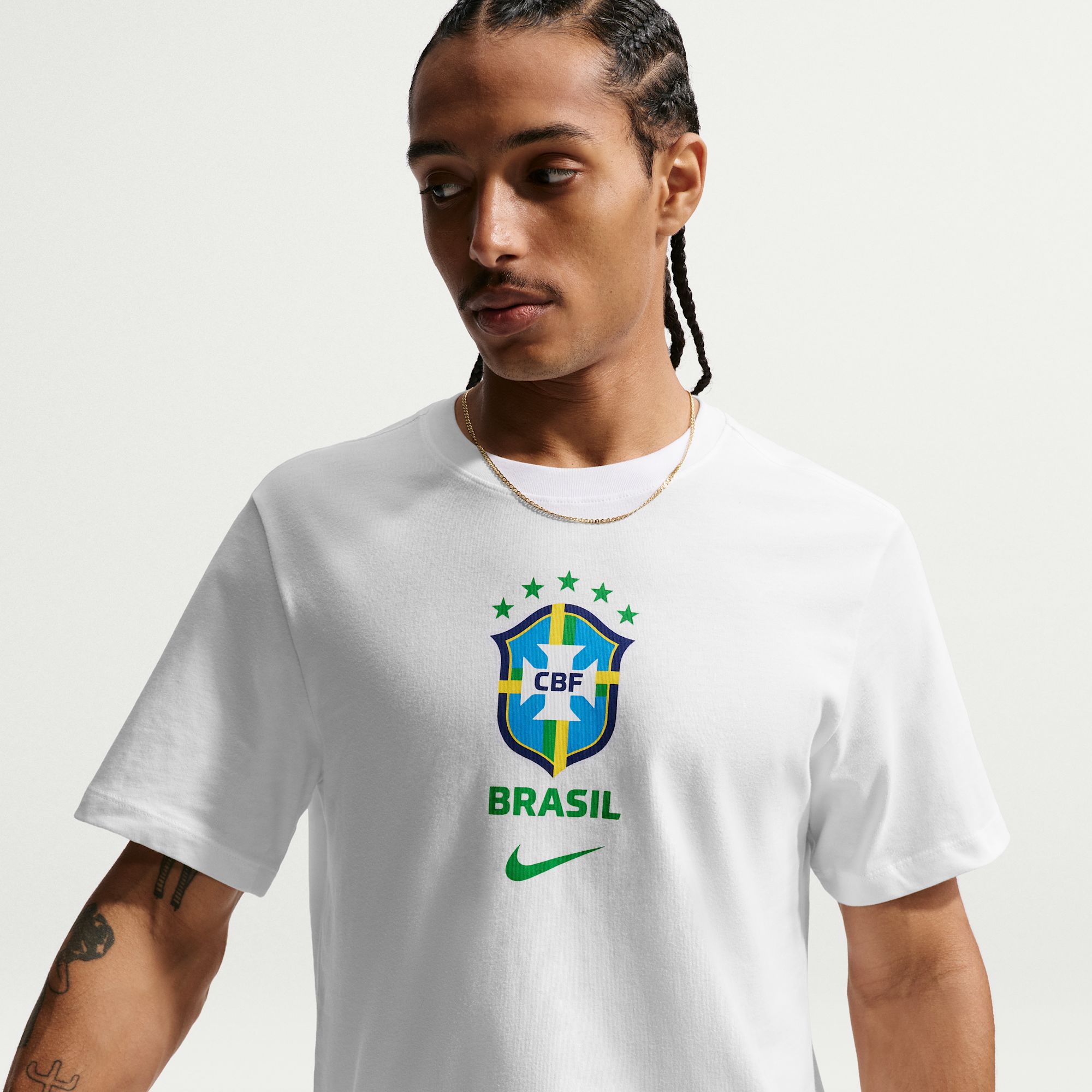 nike_IH2174-100_A Camisa Brasil Nike Branca - Imagem 1