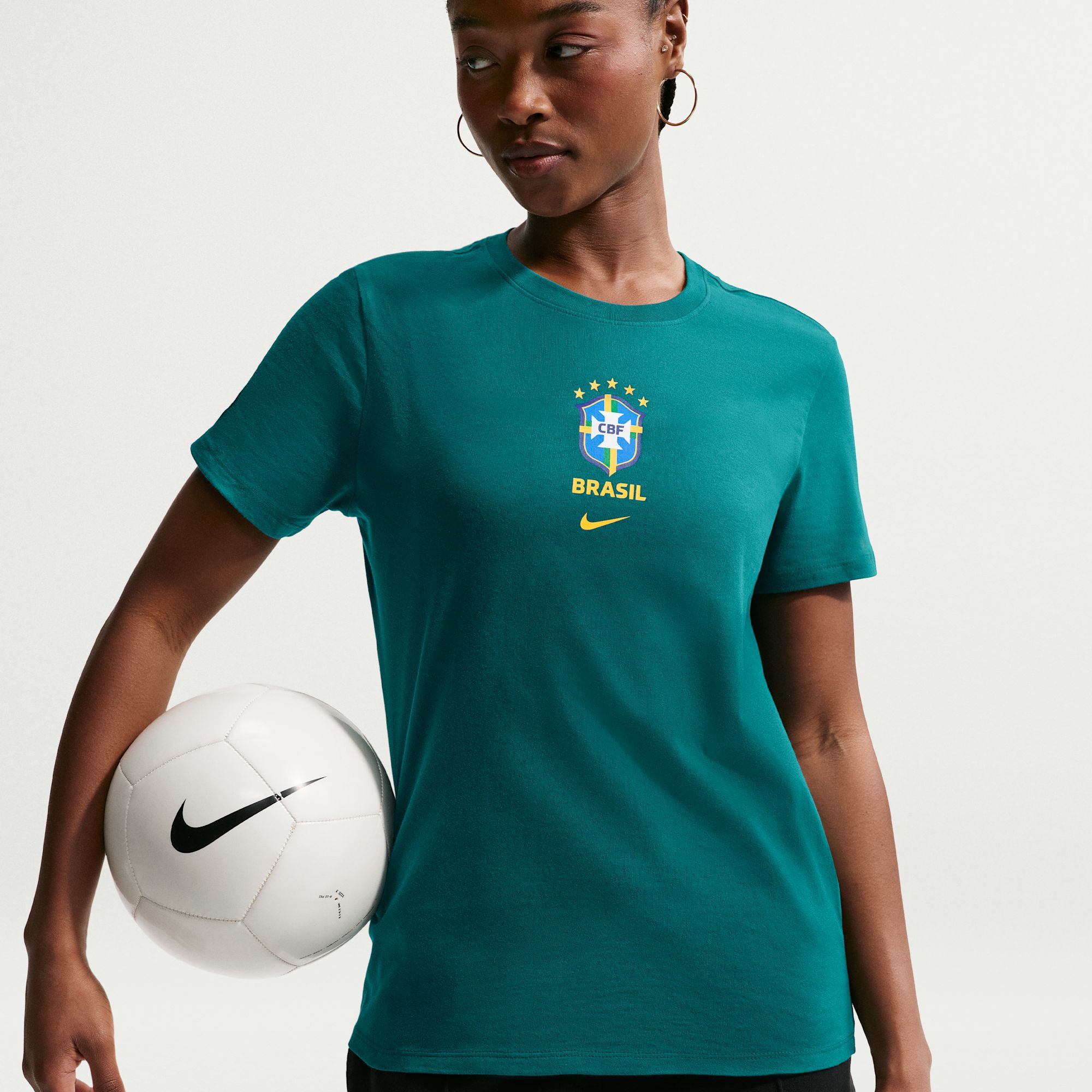 nike_IH2236-381_A Camisa Brasil Nike Verde Feminina - Imagem 1